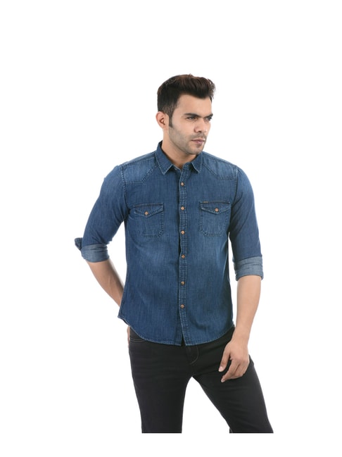 Denim Shirts For Men - Buy Denim Shirts For Men online in India