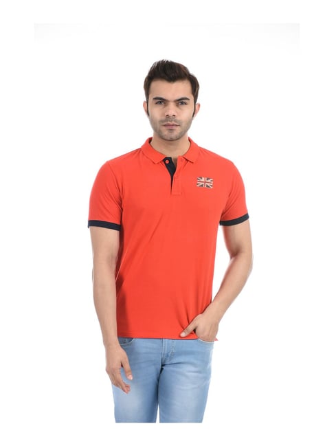 Pepe Jeans Red Regular Fit Polo T-Shirt