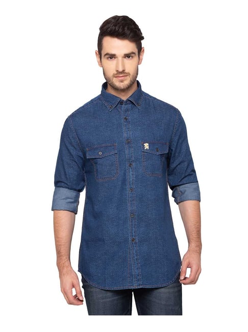 Buy AMERICAN EAGLE OUTFITTERS Slim Fit Button Down Collar Pure Cotton  Casual Shirt - Shirts for Men 24306338 | Myntra