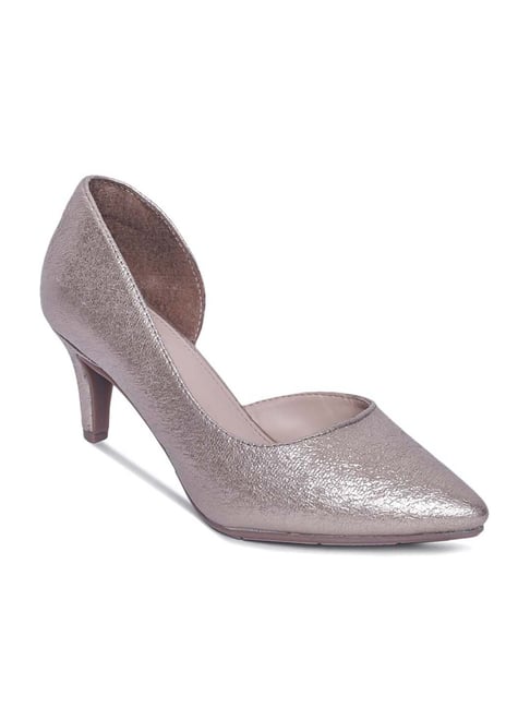 Mode By Red Tape Women's Rose Gold D'orsay Stilettos