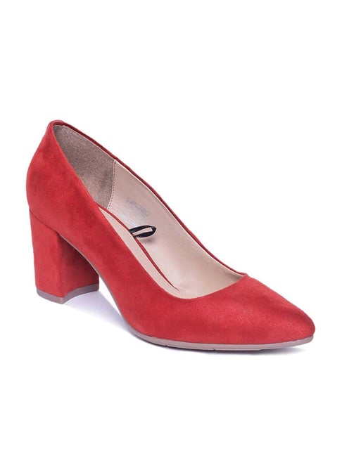 Mode By Red Tape Women's Red Casual Pumps