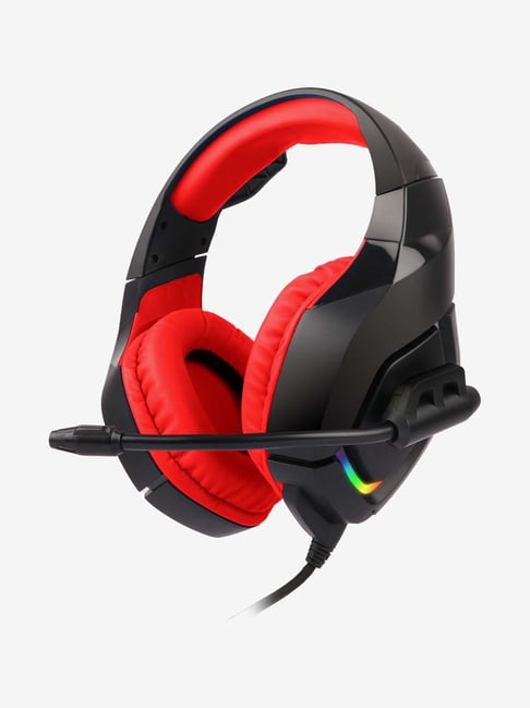 Zebronics Zeb-Rush Wired RGB Gaming Headset with Mic (Red)