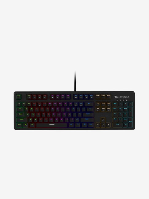 Zebronics Zeb-Max Plus V2 Wired RBG Mechanical Gaming Keyboard (Black)