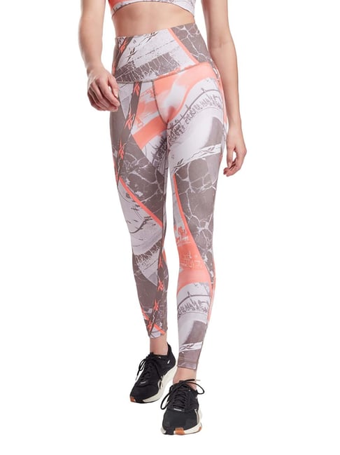 Buy Reebok Grey Printed Wor Aop Tights for Women Online @ Tata CLiQ
