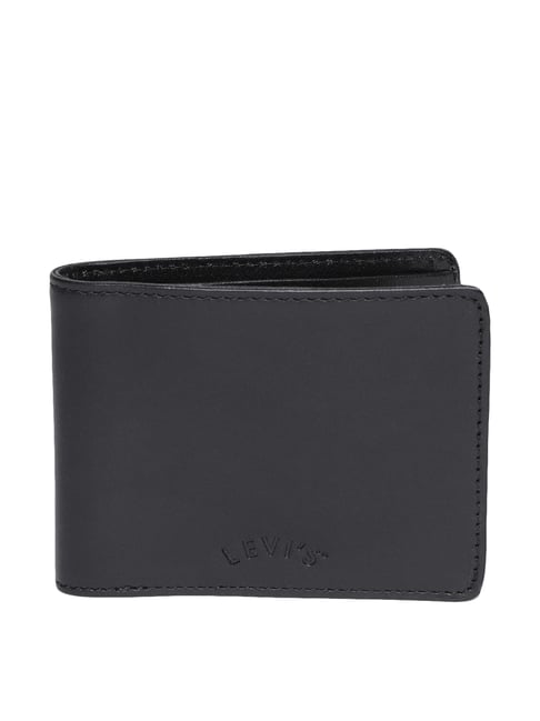 Levis Levi's 37541-0154 Black Casual Leather Bi-Fold Wallet for Men