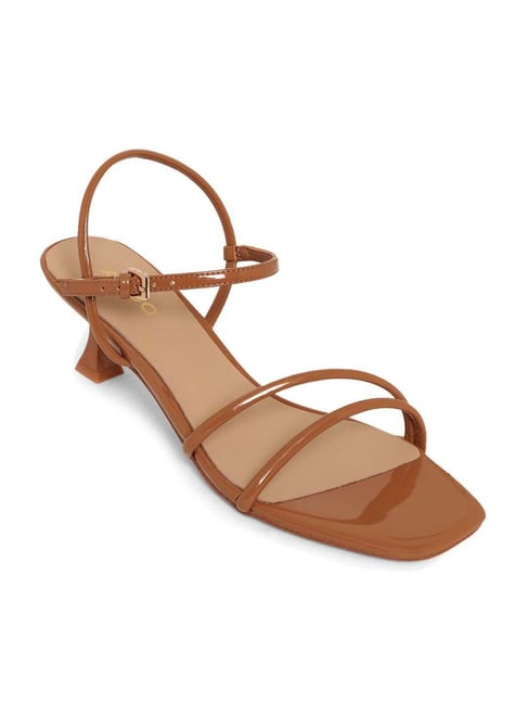 Aldo Women's Brown Ankle Strap Sandals