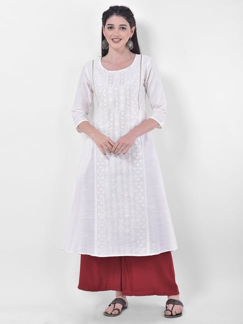 Buy Black and White Printed Crepe Floral Sleeveless Kurti Online in India | Sleeveless  kurti, Floral sleeveless, Cotton kurti designs