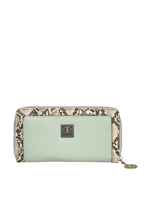 Buy Esbeda Green Animal Effect Zip Around Wallet for Women Online At Best Price Tata CLiQ