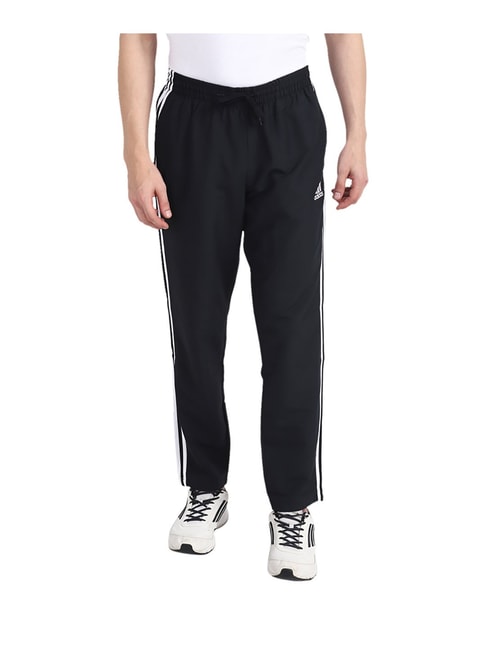 Sports Full Striped Adidas Track Pant Black Color