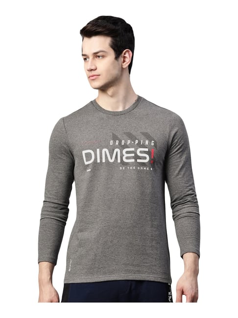 ALCIS Grey Cotton Regular Fit Printed Sweatshirt-picture-42