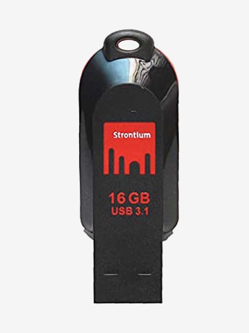 Strontium Nitro Pollex USB 3.1 16 GB Flash Drive (Black)