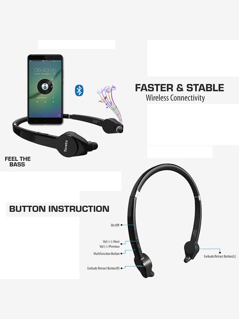 Toreto Wireless Headband Earphones Buy Toreto Flexo-806 Neckband
