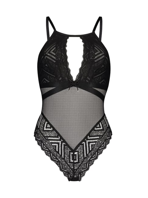 Buy Hunkemoller Black Lace Jerrine Bodysuit for Women Online @ Tata CLiQ