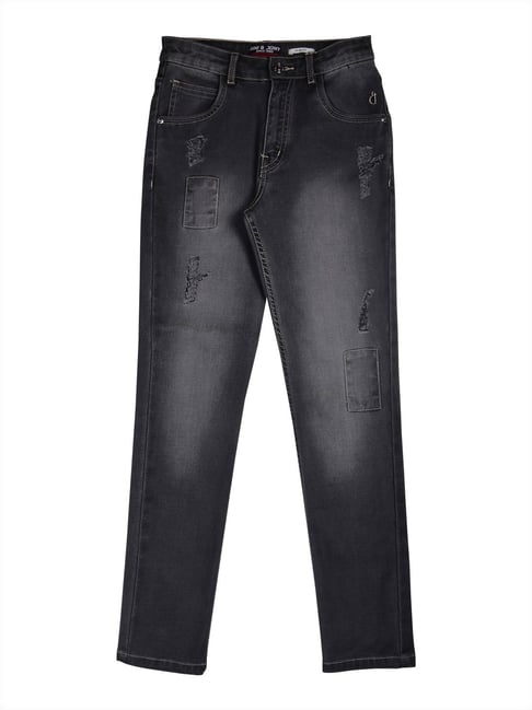 Gini & Jony Kids Black Distressed Jeans