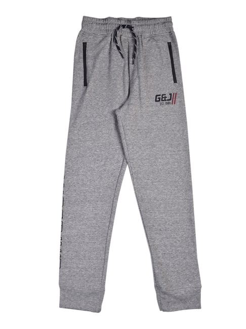 Gini & Jony Kids Grey Solid Joggers