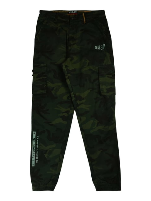 Gini & Jony Kids Green Camouflage Trousers