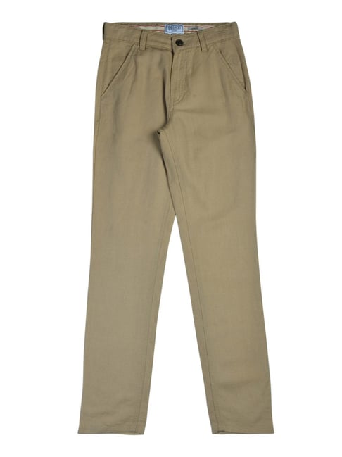 Gini & Jony Kids Khaki Solid Pants