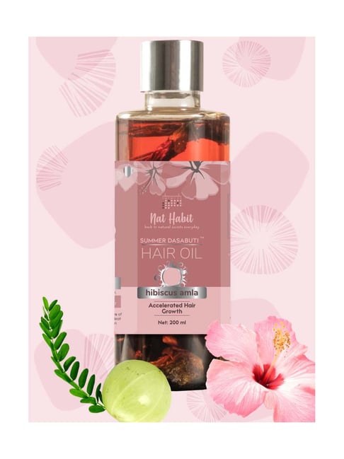 Nat Habit Hibiscus Amla Summer Hair Oil Accelerated Hair Growth - 200 ml