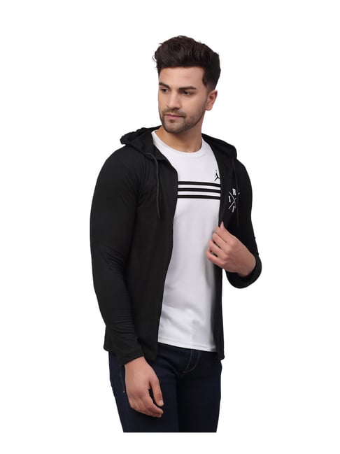 Buy Rigo Black Regular Fit Cardigan for 