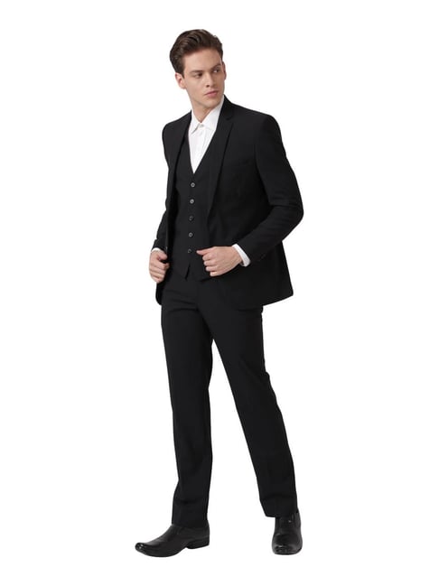 Extra slim black on sale suit