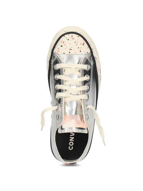 All star converse clearance metallic