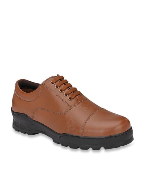 Delize Men's Tan Oxford Shoes