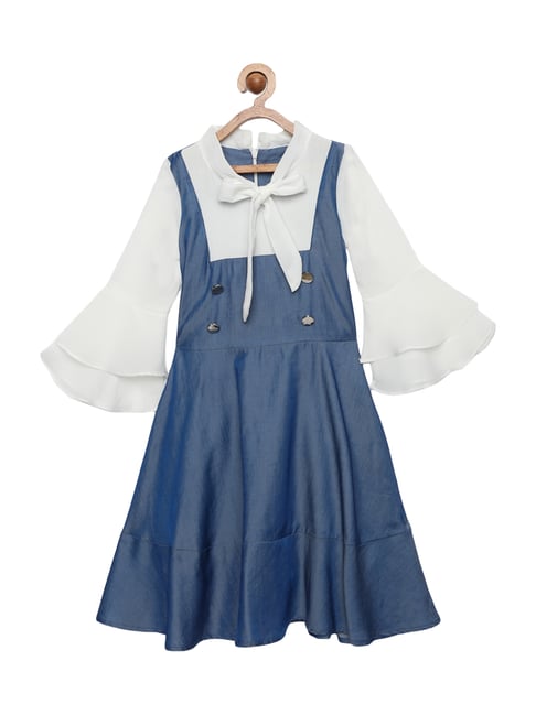 Tiny Girl Kids Dark Blue Regular Fit Dress