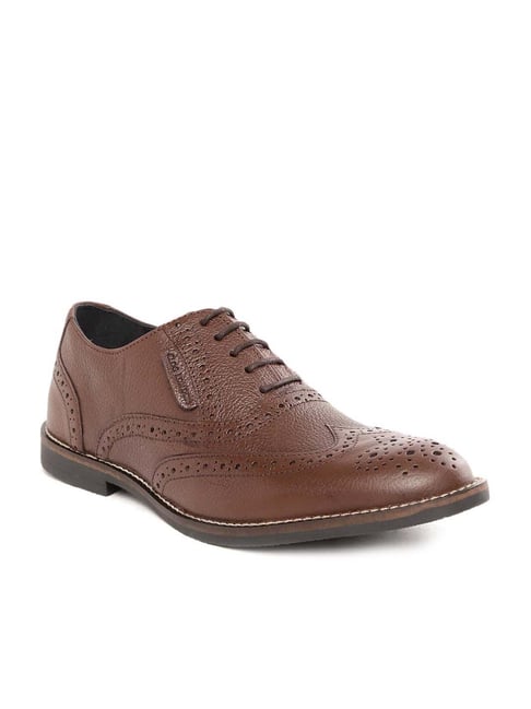 Clog London Men's Brown Brogue Shoes