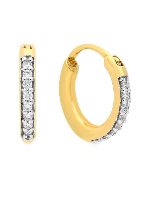 Buy Malabar Gold & Diamonds 22 Kt (916) Purity Yellow Gold Earring  Erdzsky004_Y For Women at Amazon.in