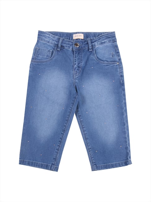 Gini & Jony Kids Blue Washed Shorts