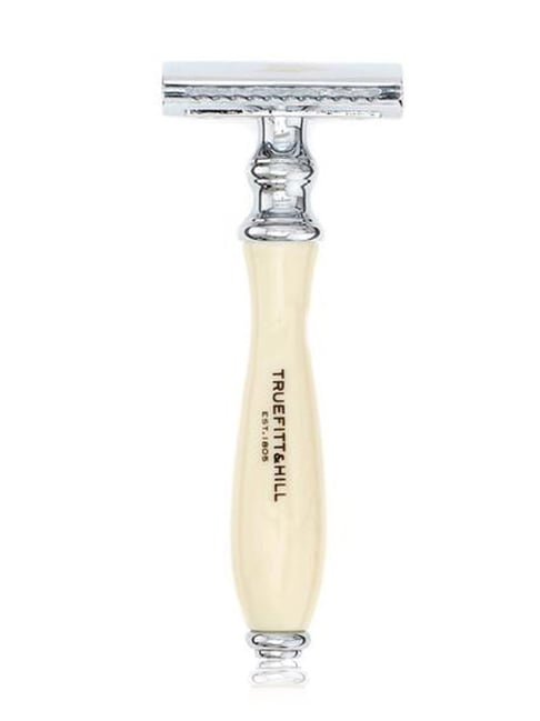 Truefitt & Hill Ivory Faux DE Safety Razor Chrome Wellington