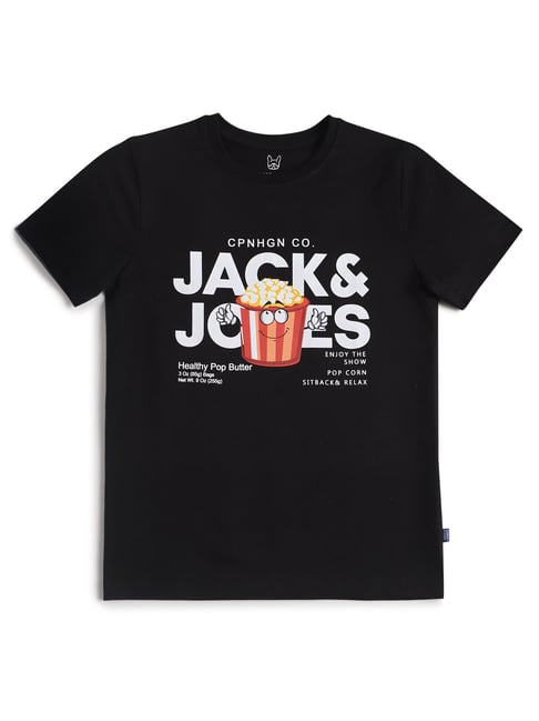 Buy Jack & Jones Junior Orange Cotton Printed T-Shirt for Boys Clothing  Online @ Tata CLiQ