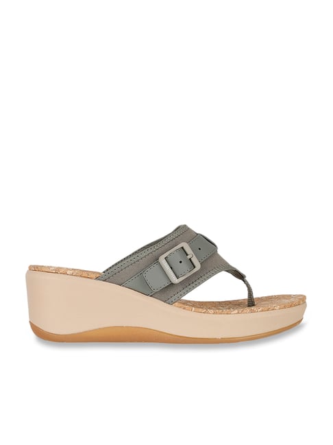 Clarks wedge best sale flip flops