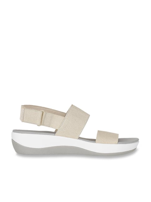 Clarks Women's Beige Back Strap Sandals