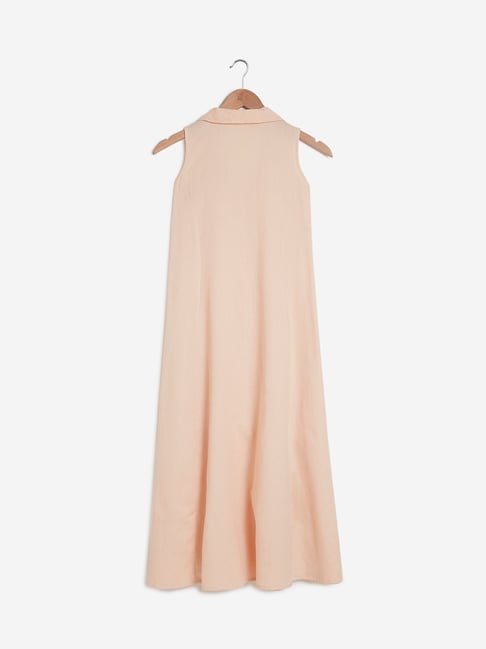 bombay paisley by westside peach fit and flare dress Buy Bombay Paisley Peach Floral Printed One-Shoulder A-Line Dress from  Westside