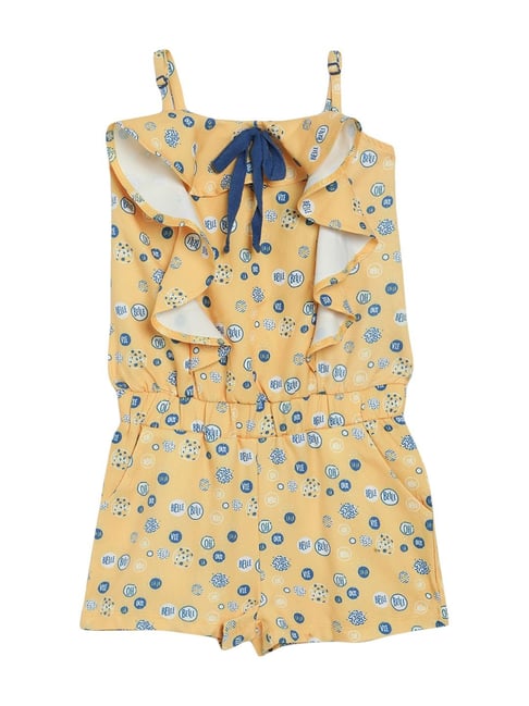 Elle Kids Yellow Printed Jumpsuit-picture-38