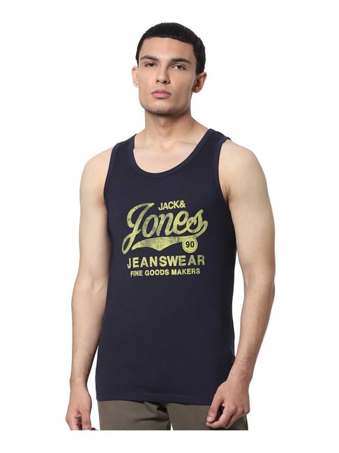 Jack & Jones Navy Slim Fit Vest