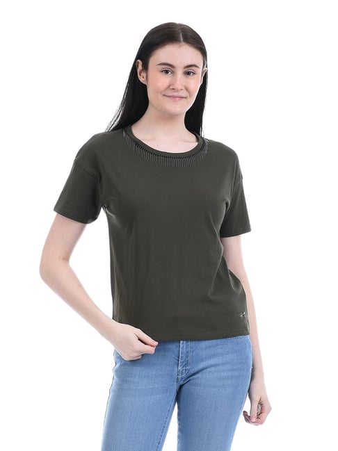 Pepe Jeans Olive cotton T-Shirt