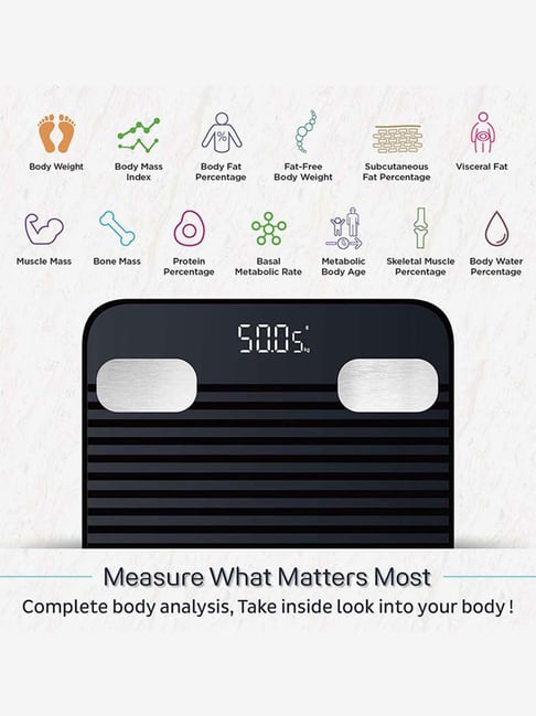 Buy HealthSense Fitdays BS-171 Smart Bluetooth Body Weighing Scale ...