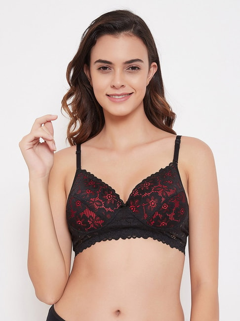 Buy online Black Printed Push Up Bra from lingerie for Women by Clovia for  ₹540 at 55% off