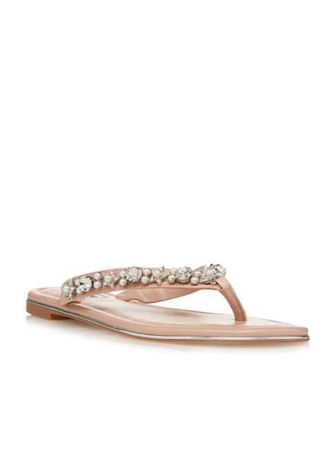 Dune London Women's Noele Nude Thong Sandals