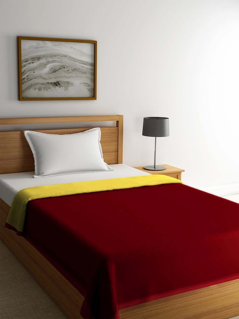Romee Maroon & Yellow 300 TC Comforter - Set of 1