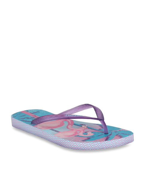 Ipanema Women's Lovely Purple & Blue Flip Flops