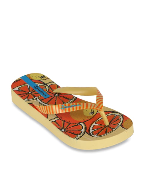 Ipanema Women's Salada De Frutas Yellow & Orange Flip Flops