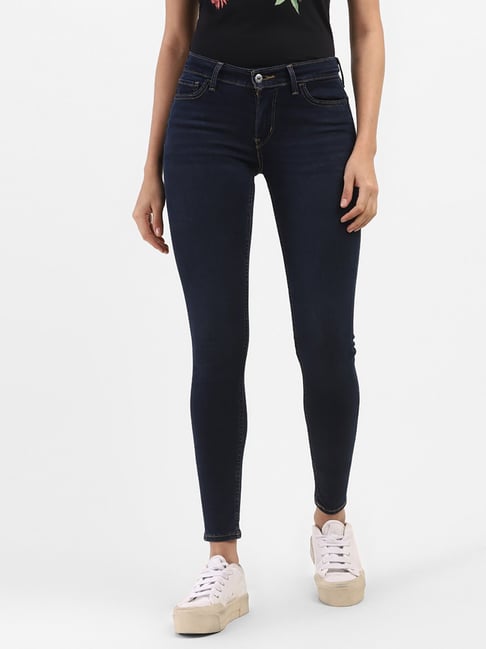 Levis Levi's 56495-0037 Blue Mid Rise Jeans