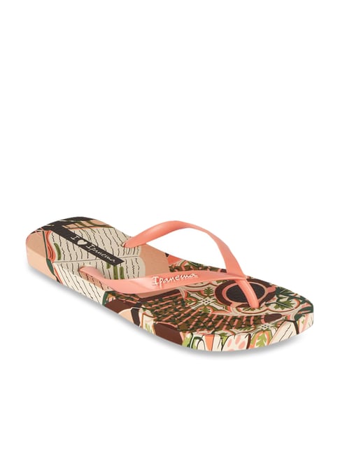 Ipanema Women's I Love Home Fem Pink & Beige Flip Flops