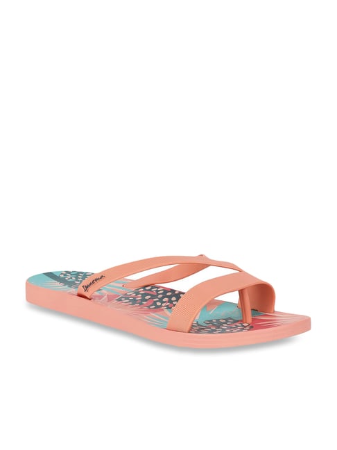 Ipanema Women's Art Print Fem Pink & Blue Flip Flops