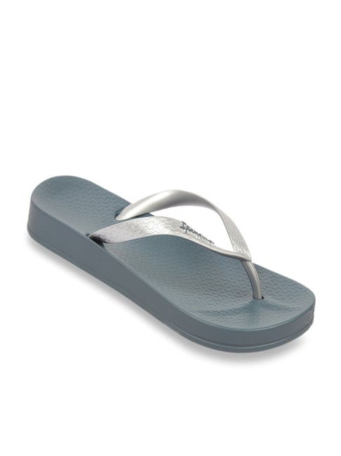 Ipanema Women's Anatomica Tan Fem FF Silver & Grey Flip Flops