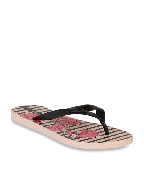 Ipanema Women's Next Fem Black & Pink Flip Flops