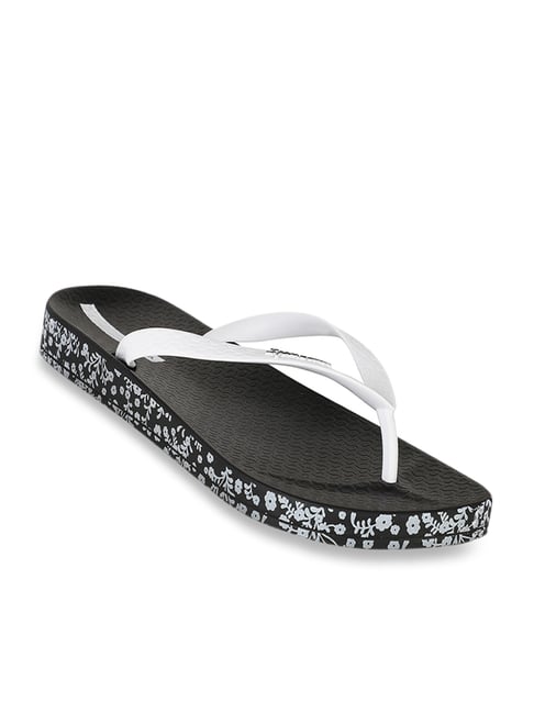 Ipanema Women's Anatomica Soft Fem White & Black Flip Flops